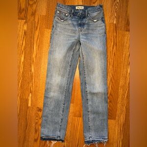 Madewell “Mid-Rise 90s” Blue Straight Leg Women's Jeans